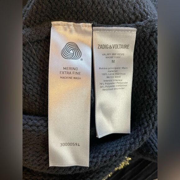 Zadig&Voltaire Sweater J’ai reve d’amore Valmy Sweater Pullover. Medium NWT - Picture 5 of 9